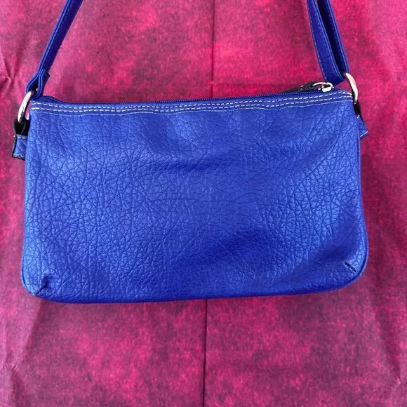 ROSETTI WOMEN PURSE HANDBAG SHOULDER NAVY BLUE 3 POCKET WITH ZIPPER SMALL - Picture 3 of 14